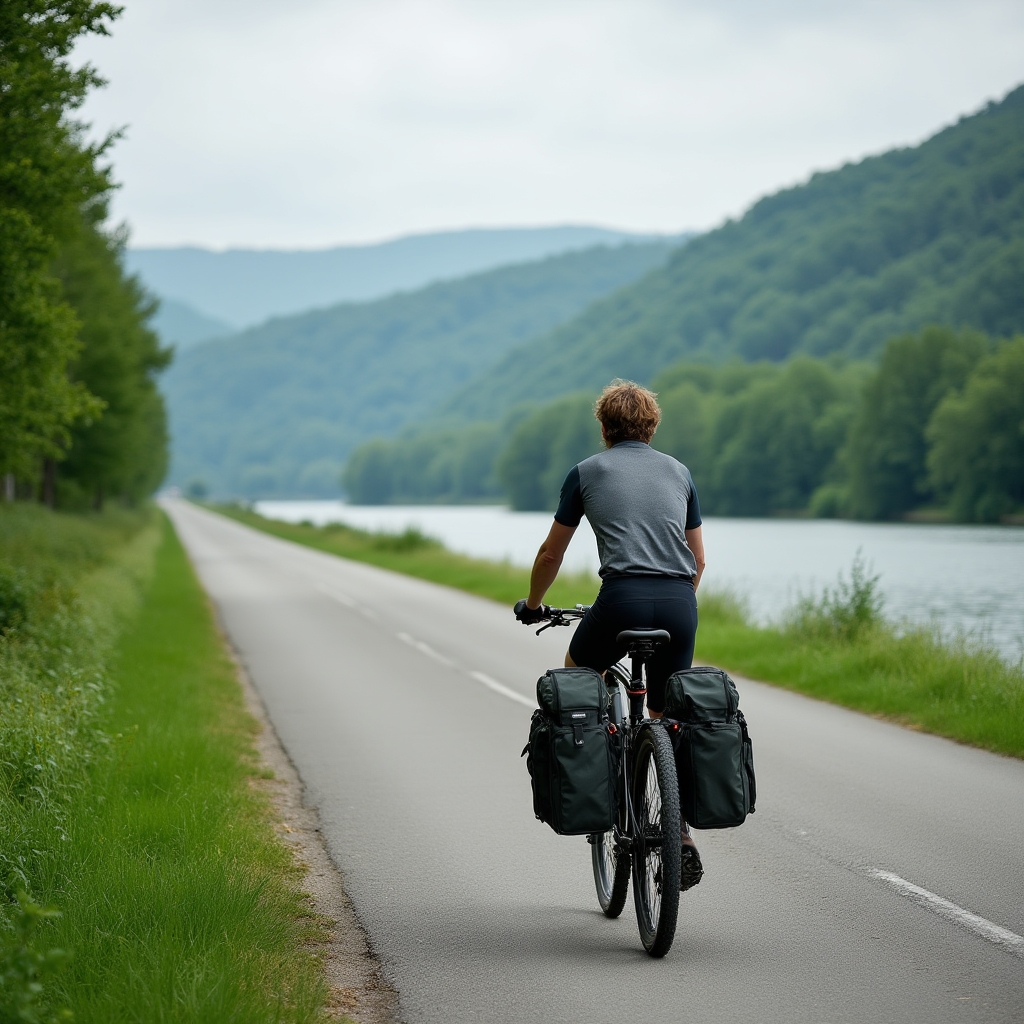 Fahrradtour entlang des Rheins